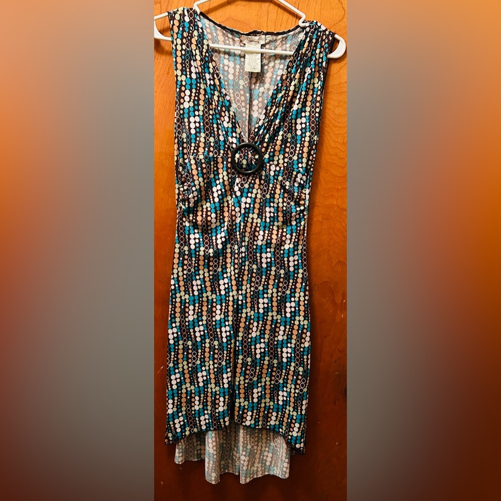 Multicolor Sleeveless Dress NEW Size Medium